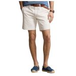 Polo Ralph Lauren FLAT - Pantaloni Scurți Albi - Croială Clasică cu Detalii Simple - imagine 3
