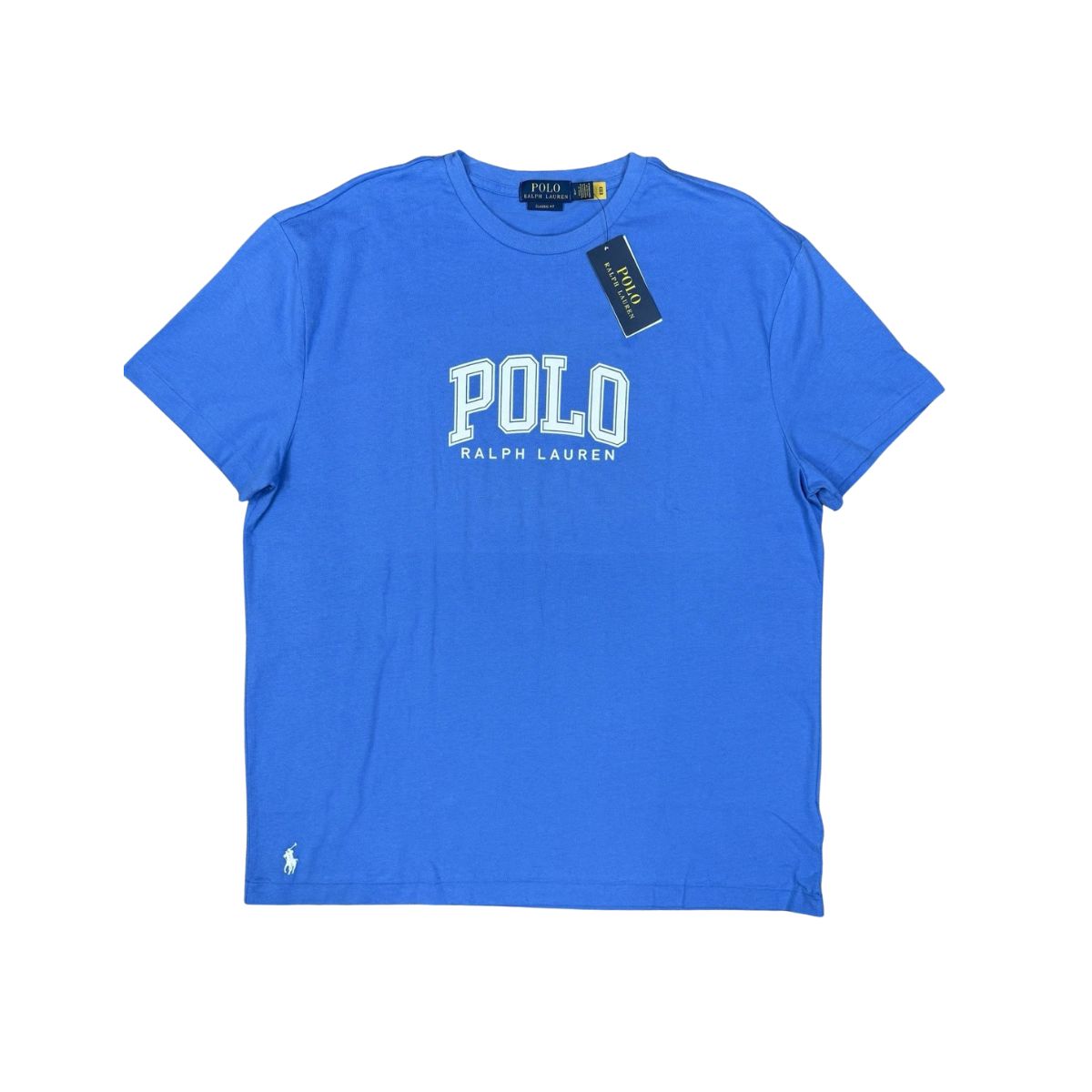 Polo Ralph Lauren Men's Classic-Fit Jersey T-Shirt_2 Polo Ralph Lauren Men's Classic-Fit Jersey T-Shirt - Albastru, Mărimea L, Logo Emblematic - imagine 1
