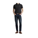 Polo Ralph Lauren Slim Fit Polo Shirt - Bluză Polo Negru Marnă cu Logo Brodat - imagine 4