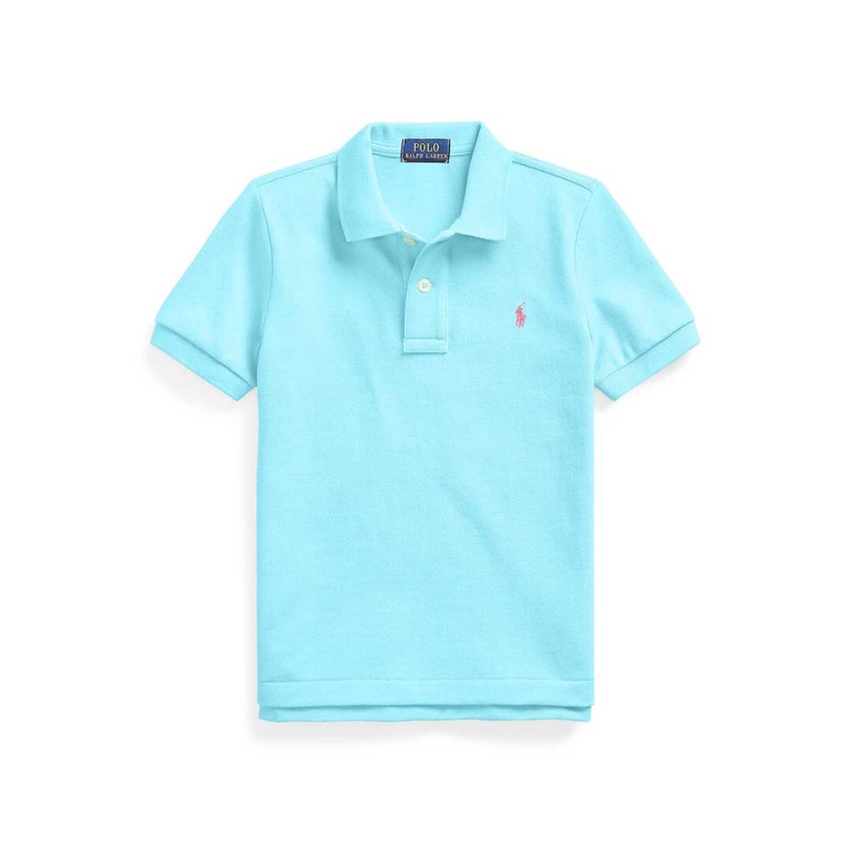 Polo Ralph Lauren Tricou Polo Albastru Turcoaz Polo Ralph Lauren Tricou Polo Albastru Turcoaz pentru Băieți cu Logo Brodat - imagine 1