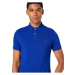 Polo Ralph Lauren Tricou Polo Monocrom cu Logo Brodat - Croi Mulat și Guler Tricot - imagine 4