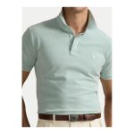 Polo Ralph Lauren Tricou Polo Verde Custom Slim Fit pentru Bărbați - imagine 5