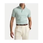 Polo Ralph Lauren Tricou Polo Verde Custom Slim Fit pentru Bărbați - imagine 3