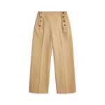 Polo Ralph Lauren Wide-Leg Cropped Sailor Pant - Pantaloni Croiți cu Talie Înaltă și Croială Largă