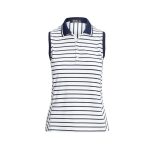 Polo Ralph Lauren sans-manche Lightweight Airflow - Polo Fără Mâneci cu Dungi Albastre și Albe - imagine 2