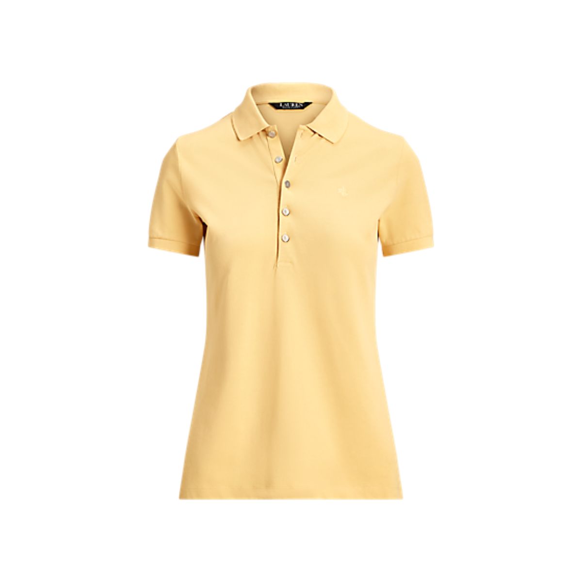 Polo cu Logo Brodat pe Piept Polo cu Logo Brodat pe Piept - Cămașă din Piquet cu Croială Dreaptă - imagine 1