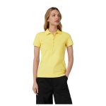 Poloshirt Lauren Ralph Lauren pentru Femei cu Detalii de Etichetă în Galben - 97% Bumbac, 3% Elastan - imagine 2