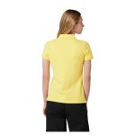 Poloshirt Lauren Ralph Lauren pentru Femei cu Detalii de Etichetă în Galben - 97% Bumbac, 3% Elastan - imagine 3