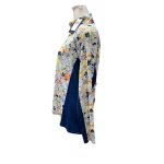 Pulover Quarter-Zip Floral cu Panouri Laterale Contrastante – RLX by Ralph Lauren Marime S - imagine 3