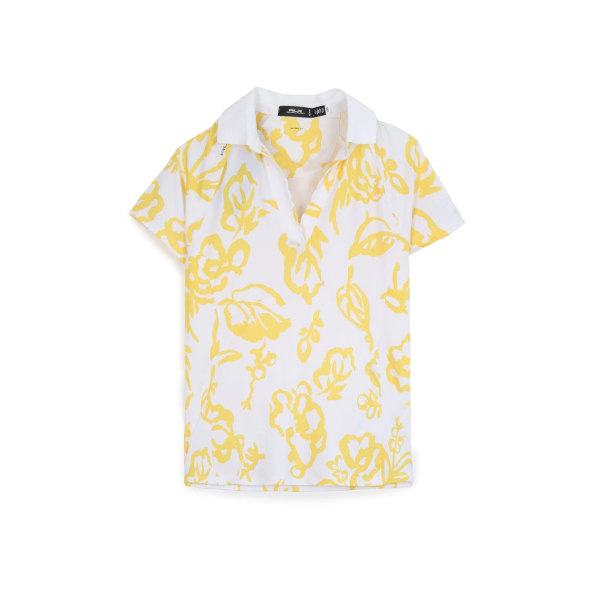 RLX Ralph Lauren Tailored Fit Floral Jersey Polo Shirt_1 RLX Ralph Lauren Tailored Fit Floral Jersey Polo Shirt - Polo Slim Fit cu Imprimeu Floral - imagine 1
