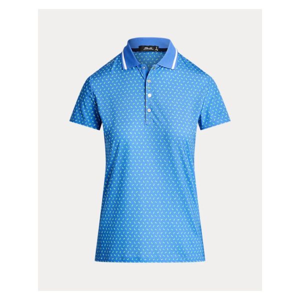 RLX Ralph Lauren Tailored Fit Geo-Print Jersey Polo Shirt - Polo Slim Fit cu Imprimeu Geometric