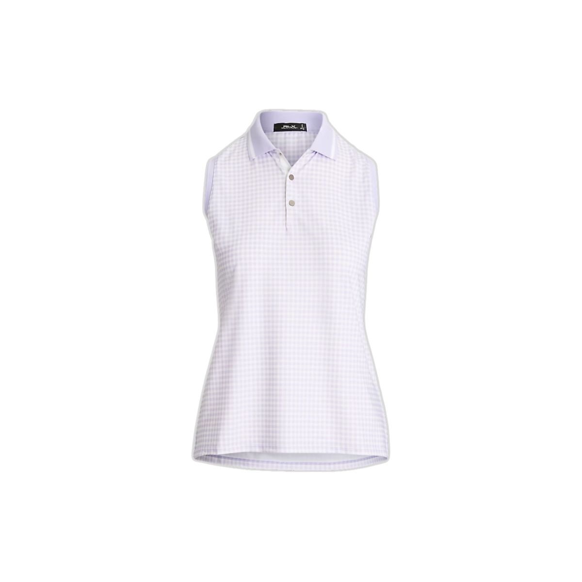 RLX Ralph Lauren Tailored Fit Sleeveless Polo Shirt RLX Ralph Lauren Tailored Fit Sleeveless Polo Shirt - Polo Slim Fit fără Mâneci cu Imprimeu Gingham - imagine 1