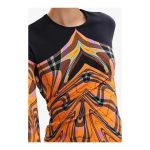 Rochie Desigual Shift - Portocalie, Guler Crew, Imprimeu Modern - imagine 2