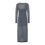 Rochie Longuette Pepe Jeans – Material Hibrid Bumbac și In, Culoare Albastră - imagine 2