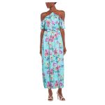 Rochie Lungă MARCIANO by GUESS, Femei – Satin, Imprimeu Floral, Cu Curea - imagine 2