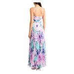 Rochie Lungă Plisată MARCIANO by GUESS, Femei – Satin, Imprimeu Floral - imagine 4