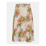 Fusta Marciano by GUESS – Georgette Ecru/Verde pentru Sezonul Primăvară/Vara- Marime 38