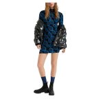 Rochie Mery Desigual – Albastră, Imprimeu Cercuri, Croială Cambrată, Mâneci Lungi - imagine 5