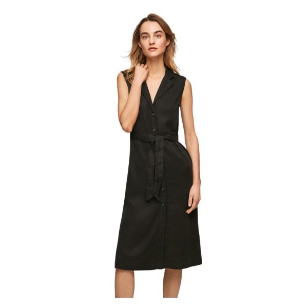 Rochie Midi Pepe Jeans 'MAGGIE' pentru Femei – Cu V Decolteu, 100% Lyocell