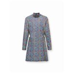 Rochie Scurtă Desigual, Mix Culori – Mâneci Lungi, Fermoar Pe Spate