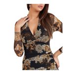 Rochie Scurtă MARCIANO by GUESS Floral, Femei – Croi Scurt, Decolteu în V, Mărimea S - imagine 3