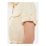 Rochie Tip Cămașă Pepe Jeans Evelinda - Bej, Regular Fit, Midi - imagine 4