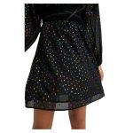 Rochie Vaporoasă Desigual, Neagră, Elastic în Talie, Croială Lejeră - imagine 2