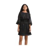 Rochie Vaporoasă Desigual, Neagră, Elastic în Talie, Croială Lejeră - imagine 4