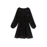 Rochie Vaporoasă Desigual, Neagră, Elastic în Talie, Croială Lejeră
