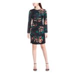 Rochie de Ceremonie MARCIANO by GUESS, Femei – Ajustată, Satinat, Imprimeu Floral, Mâneci Lungi - imagine 2