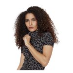 Rochie de Zi Desigual Panter – Gri/Negru, Imprimeu Animal Print, Slim Fit - imagine 5