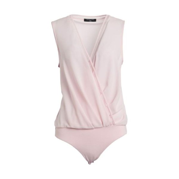 Top MARCIANO by GUESS, Crepe & Jersey, Guler în V, Fără Mâneci, Culoare Unică