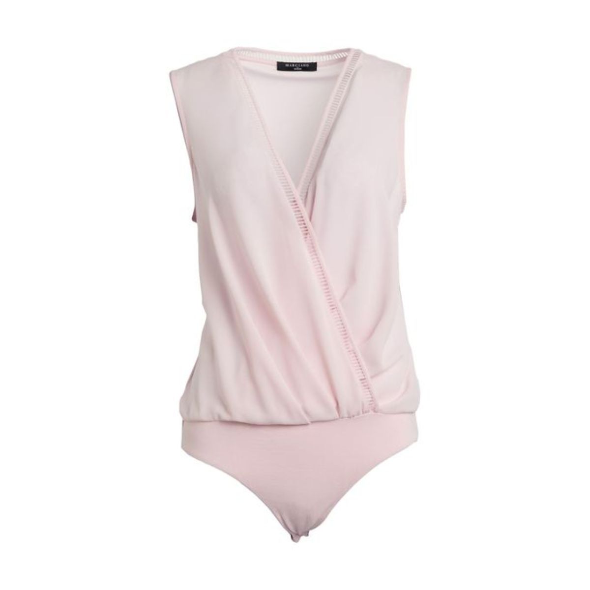 Top MARCIANO by GUESS, Crepe Jersey, Guler în V, Fără Mâneci, Culoare Unică_1 Top MARCIANO by GUESS, Crepe & Jersey, Guler în V, Fără Mâneci, Culoare Unică - imagine 1