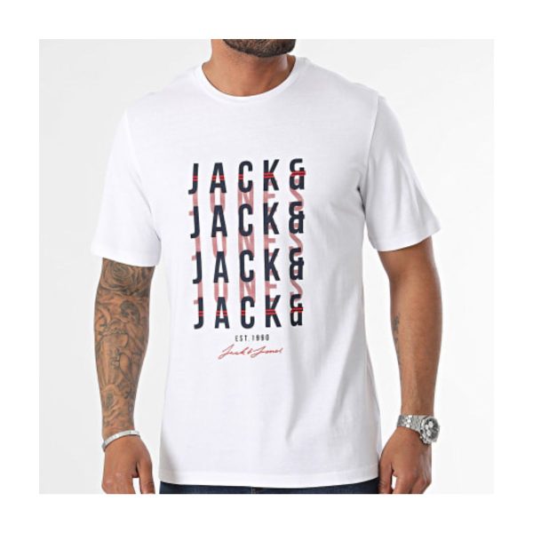 Tricou Jack & Jones Delvin - Alb, Confortabil și Versatil