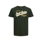 Tricou Jack & Jones din Bumbac Organic cu Logo - Verde Militar
