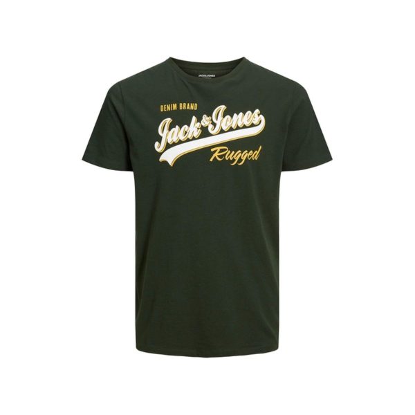 Tricou Jack & Jones din Bumbac Organic cu Logo - Verde Militar