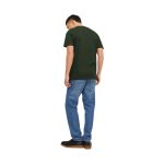 Tricou Jack & Jones din Bumbac Organic cu Logo - Verde Militar - imagine 4