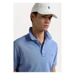 Tricou Polo Custom Slim Fit Ralph Lauren Spa Terry - Campus Blue - imagine 5