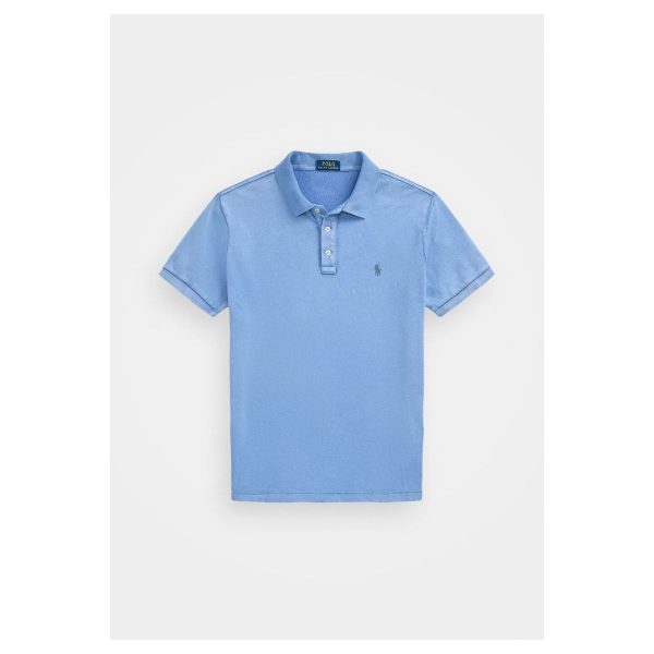 Tricou Polo Custom Slim Fit Ralph Lauren Spa Terry - Campus Blue