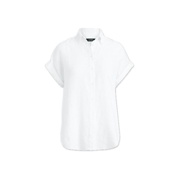 Lauren Ralph Lauren Cămașă Albă Regular Fit - 100% In- Marime XL