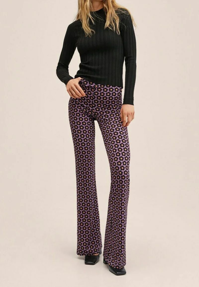 WhatsApp Image 2026-03-24 at 11.33.43 (14) Pantaloni damă Mango evazați – mărime L – multicolor – casual - imagine 1