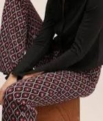 Pantaloni damă Mango evazați – mărime L – multicolor – casual - imagine 2