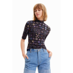 Top damă Desigual slim fit cu imprimeu mozaic – mărime M – elegant
