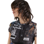 Top damă Desigual transparent multicolor – mărime XL – mesh - imagine 4