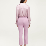 Pantaloni eleganți damă Oltre roz – mărime 52 – office - imagine 3