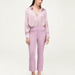 Pantaloni eleganți damă Oltre roz – mărime 52 – office - imagine 2