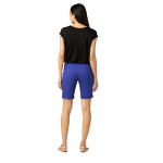 Pantaloni scurți damă Oltre albaștri – mărime 42 – eleganți - imagine 4