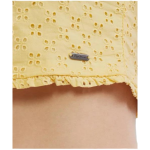 Top damă Pepe Jeans galben crop cu mâneci bufante – mărime S - imagine 3