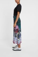 Fustă damă Desigual midi multicolor – mărime 38 - imagine 5