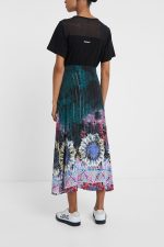 Fustă damă Desigual midi multicolor – mărime 38 - imagine 3
